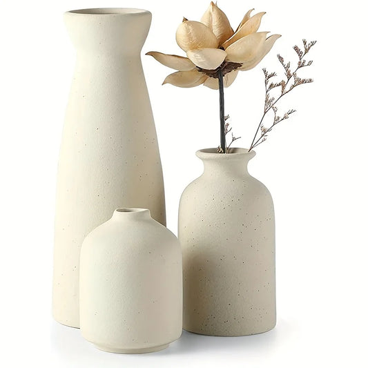 Set of 3 Modern Ceramic Vases
