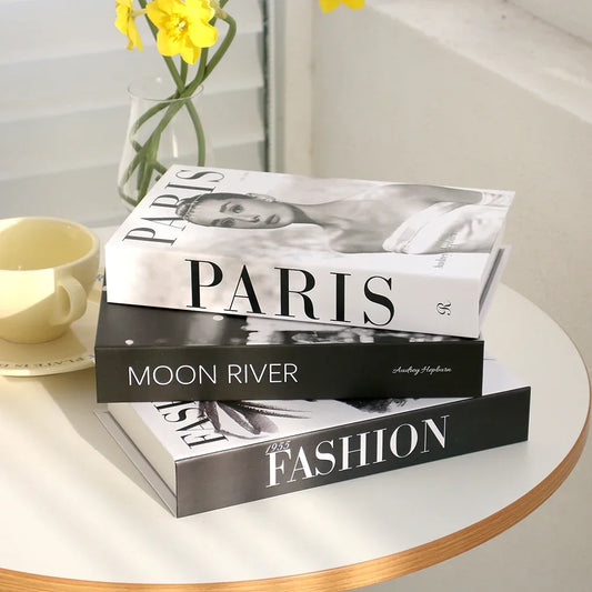 Fashion Coffee Table Ornaments Books Living Room Decoration