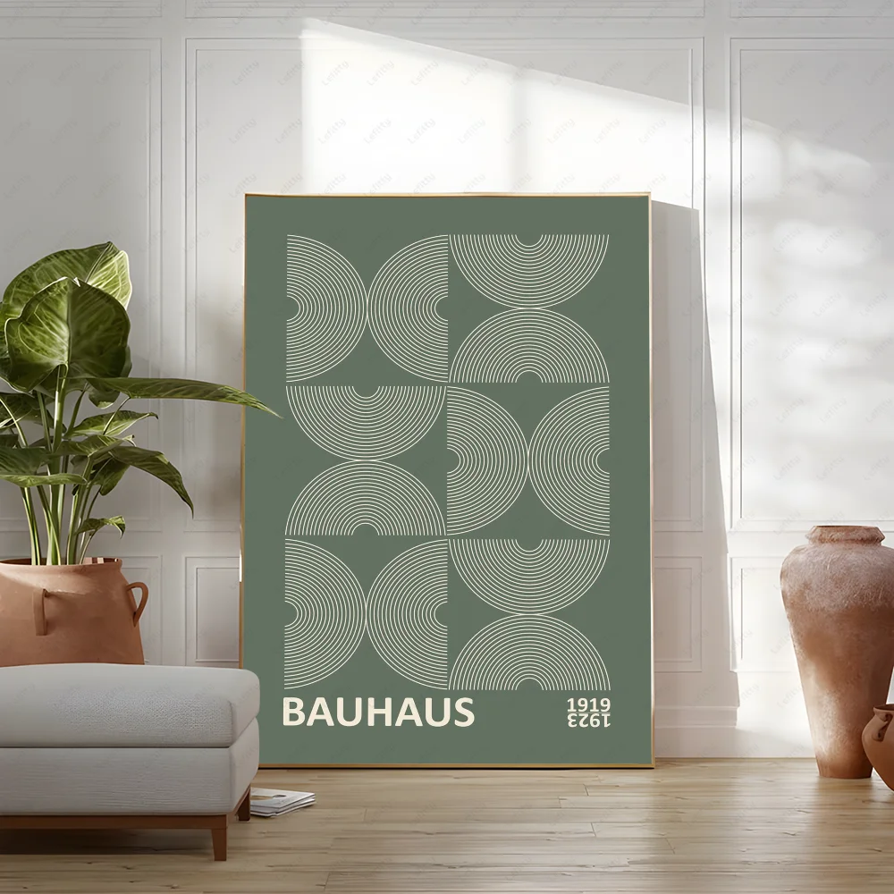 Green Abstract Poster Wall Art Painting
