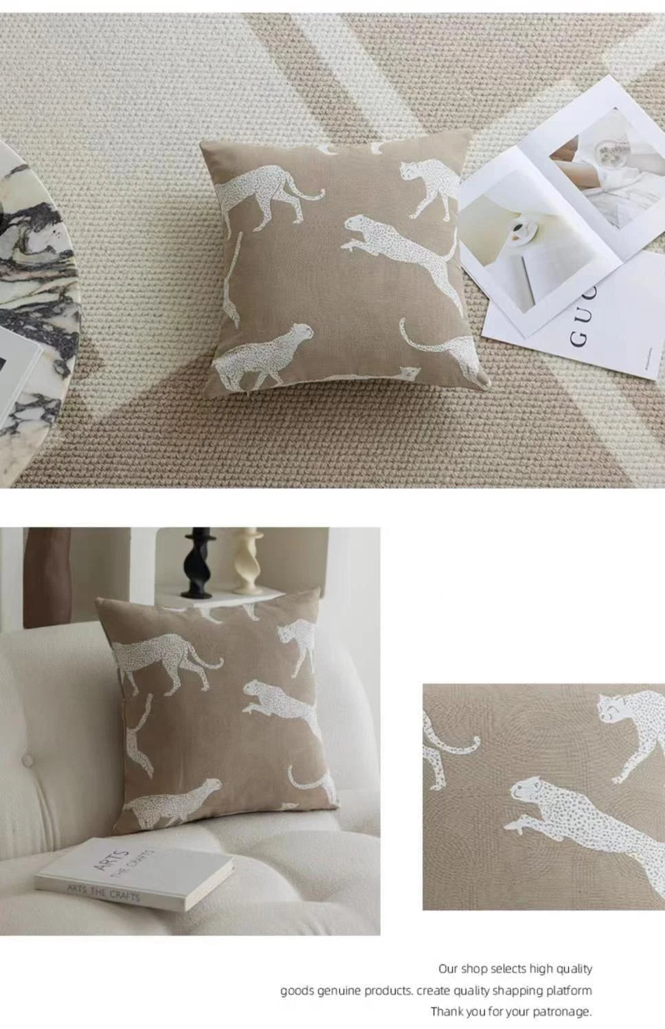 Nordic Oatmeal Light Luxury Cushion Cover Geometric Jacquard Pillow Covers Decorative Modern High-end  Pillows Decor Home