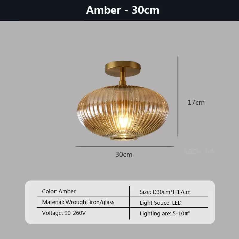 Nordic Glass Ceiling Light