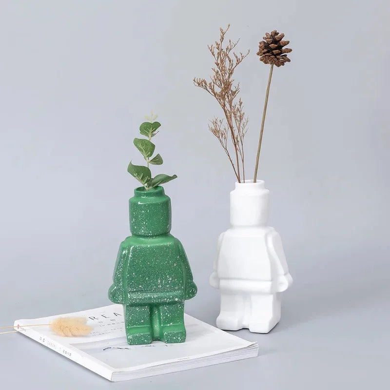 Human Body Vase Ceramic Decor