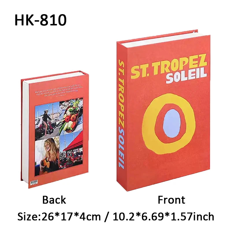 2025 Travel Series Fake Book Storage Box Luxury Decorative Books Ibiza Miami Hawaii Coffee Table Bedroom Interior Home Decor