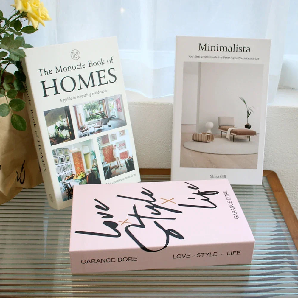 Fashion Coffee Table Ornaments Books Living Room Decoration