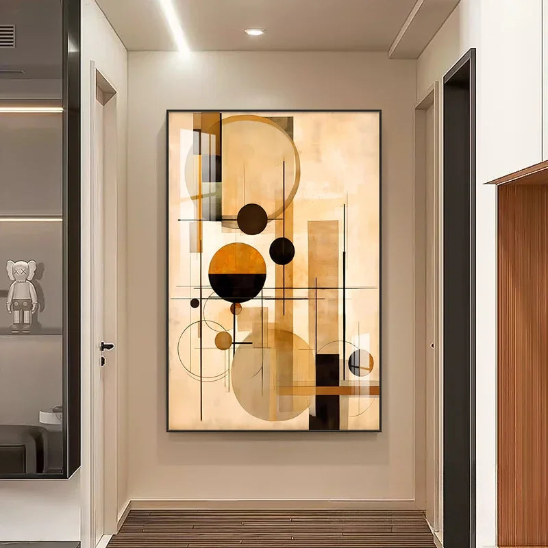 Nordic Abstract Geometric Art Painting
