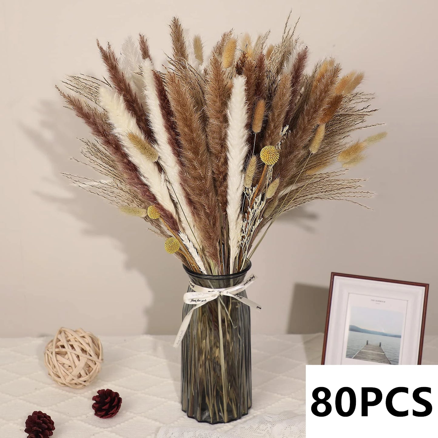 Natural Dried Flower Pampas Grass Bouquet