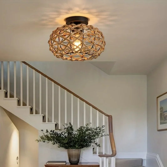 Hemp Rope Ceiling Light